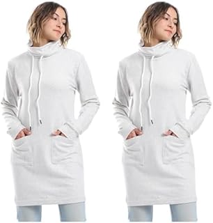 سويت شيرت سيلف باترن للنساء من اندروا 36W24W30315، ياقة عالية