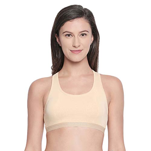 Image of BODYCARE Women's Cotton & Spandex Non Padded Non-Wired Sports Bra