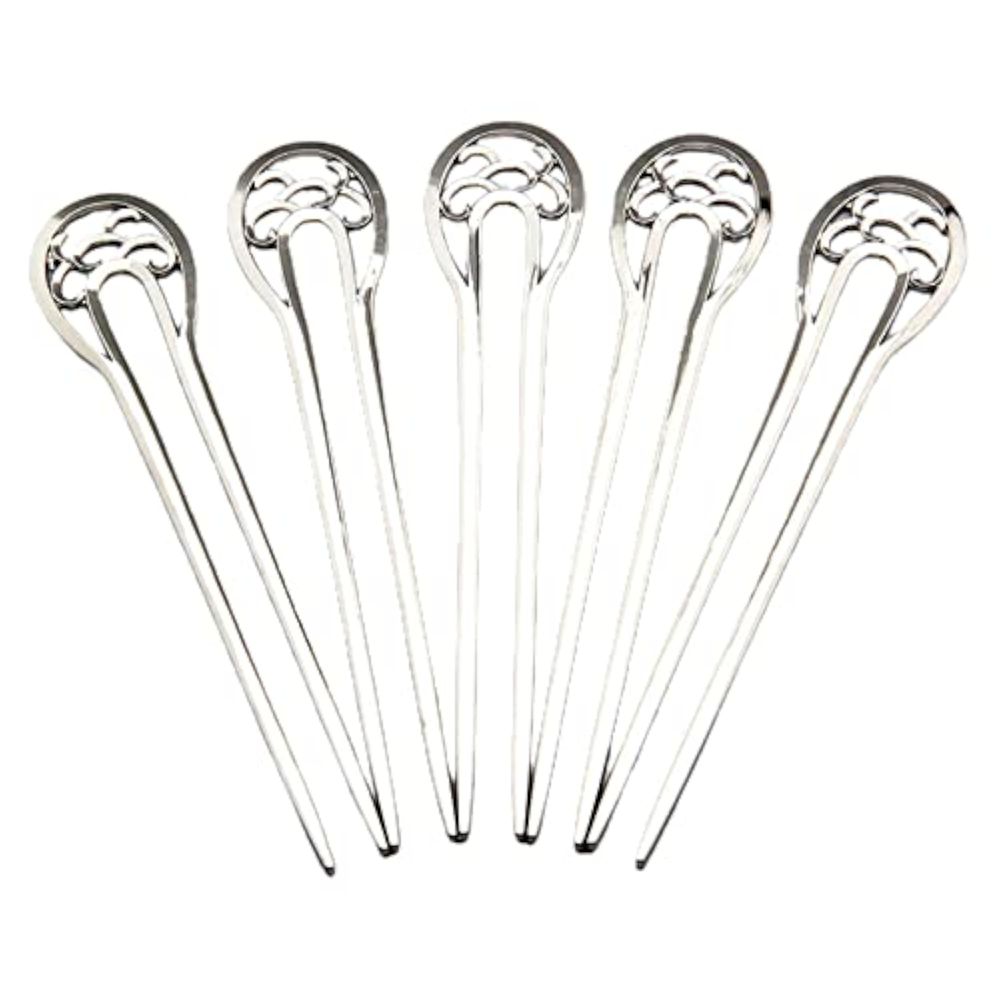 5 Hair Sticks Chignon Pin U Shape for Wedding Accessories