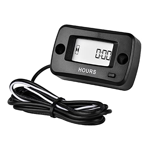 Flash Sale Buy 1 get 1 Runleader Digital Small Engine Hour Meter,Maintenance Service Timer for Garden Tractor Chainsaw Generator Outboards Motor Jetski ATV Dirtbike Scooter Go-Kart Snowblower