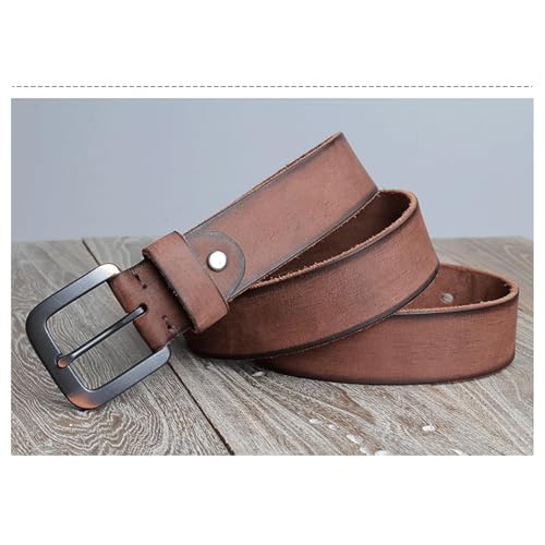 Belt for Men Simple Belt Men's and Women's Pin Buckle Versatile Jeans Belt 105cm, 110cm, 115cm, 120cm Cowhide Belt4