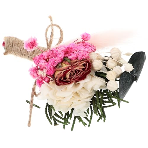 Mini Boutonniere de Flores Secas para Novio