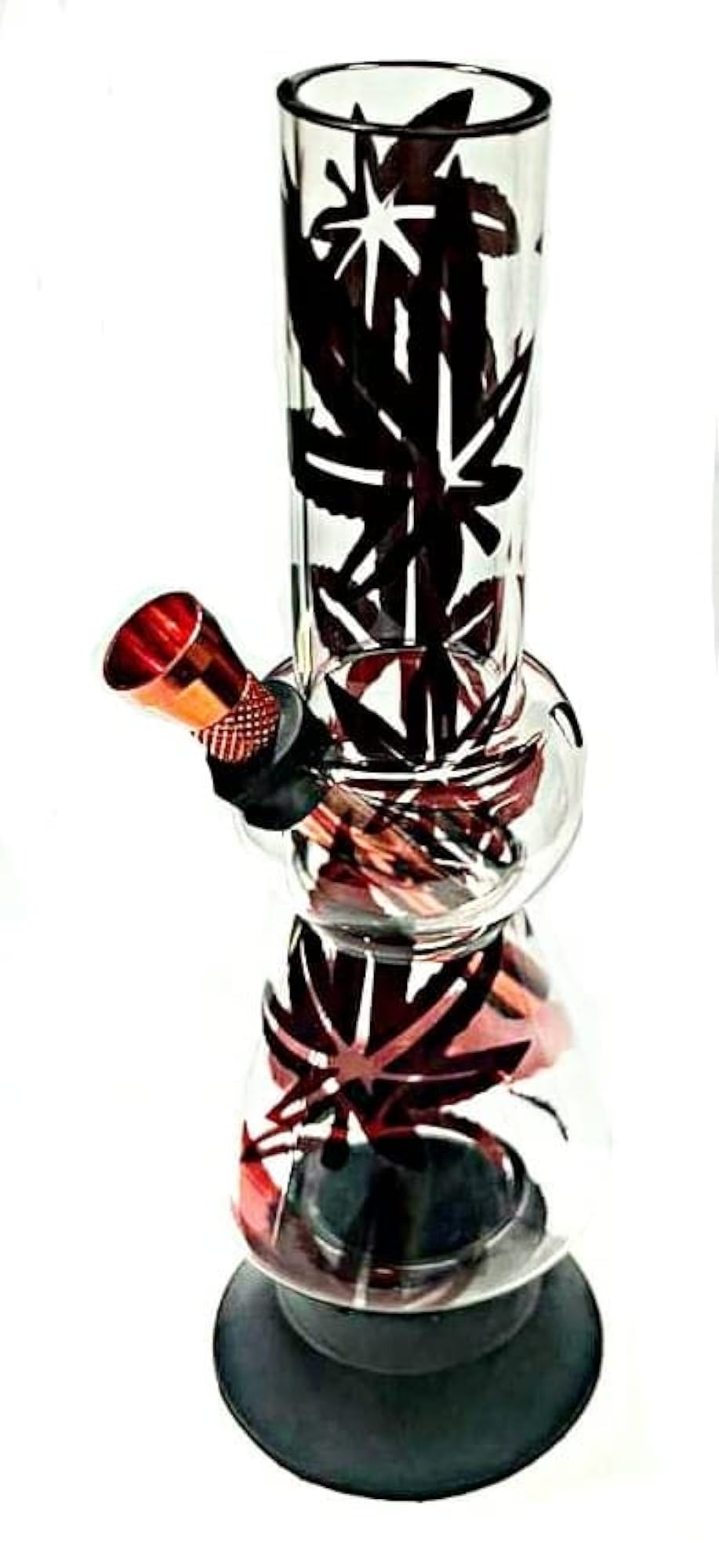 Acrylic Bong Multi Leaf Designed 8 Inch