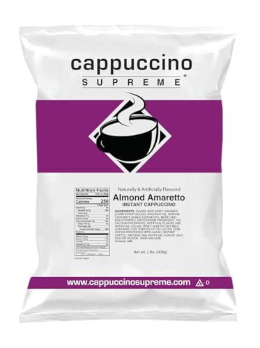 Cappuccino Supreme 2 lb bag Almond Amaretto Instant Cappuccino Mix