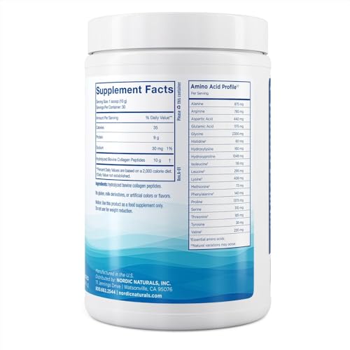 Nordic Naturals Nordic Beauty Collagen Peptides, Unflavored - 10.6 Ounces - Collagen Supplement for Skin Health and Elasticity - for Hot and Cold Beverages - 30 Servings - image 2