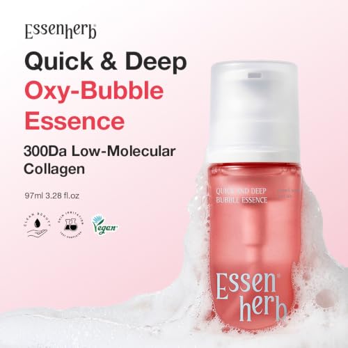 Image of Quick & Deep Oxy-Bubble Essence - Niacinamide (3.28 fl.oz.) | Collagen, Peptide & Hyaluronic Acid Serum for Dull Skin, Fast Absorption & Makeup-Ready Glass Skin, Korean Skincare