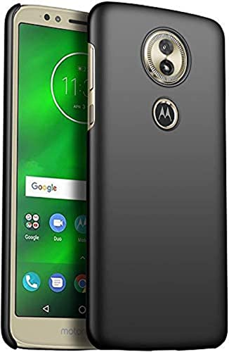 Image of Mobile Back Cover Case for Moto G6 Play (Silicone Case|CameraProtection|Black SC1510)