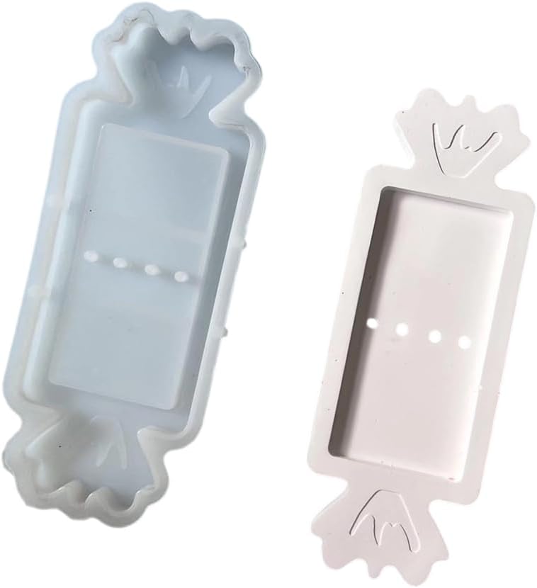 Reusable Silicone Christmas Candy Rack Mold Stand Moulds for Baking Chocolate Resin Art Holiday Party Decoration Gift