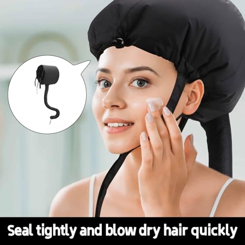 Hair Dryer Hood Bonnet,1PCS Hair Dryer Bonnet Hood,Bonnet Hood Hair Dryer for Home & Salon Use,Portable Hair Dryer Cap,Ideal Hair Steamer Cap for Healthy Hair,Hooded Dryer for Hairdressing and Styling - Image 5