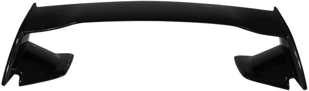 IKON MOTORSPORTS, Trunk Spoiler Compatible with 2008-2014 Subaru WRX & 2008-2011 Impreza 2.5i/Sport/2.5 GT Sedan, STI Style Painted #32J Obsidian Black Pearl ABS Rear Trunk Lid Spoiler Wing Lip 3PC