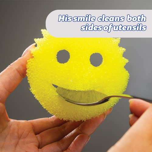 Scrub Daddy Original - Washing Up Sponges Multipack, Dish Sponge for Cleaning Kitchen & Bathroom, Texture Changing Scratch-Free Cleaning Sponge, Odour Resistant, Dishwasher Safe - Pack of 8 - Image 6