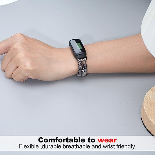 Pulsera de cuentas compatible con Fitbit Inspire 3 para mujer miniatura 3
