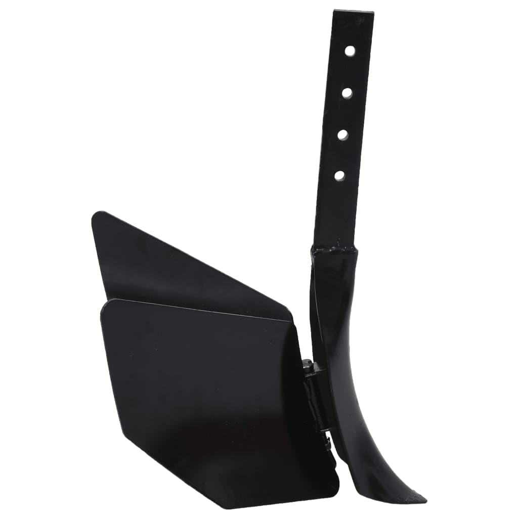 vidaXL Accessoire de Charrue à Timon Sillon Pommes de Terre Légumes Poireaux 4 Positions Réglables en Hauteur Noir Métal 41x37x47 cm