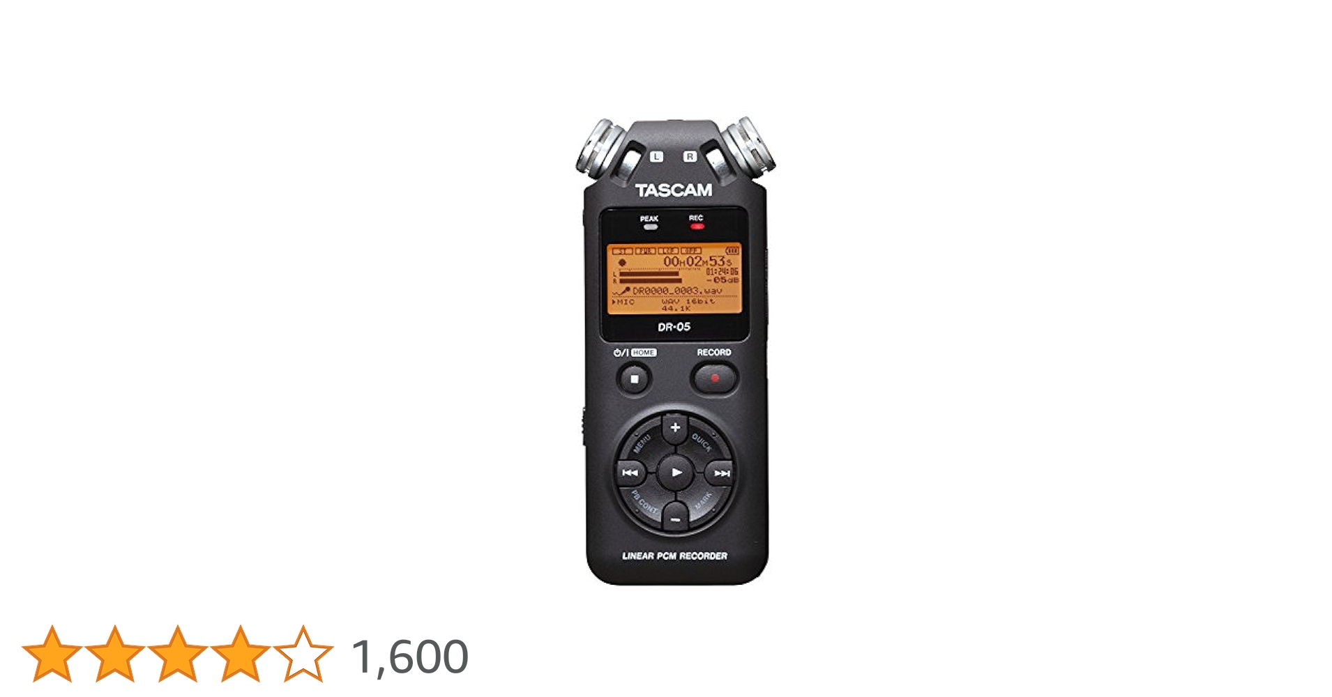 タスカム　ボイスレコーダー DR-05 | リニアPCMレコーダー | TASCAM (日本)