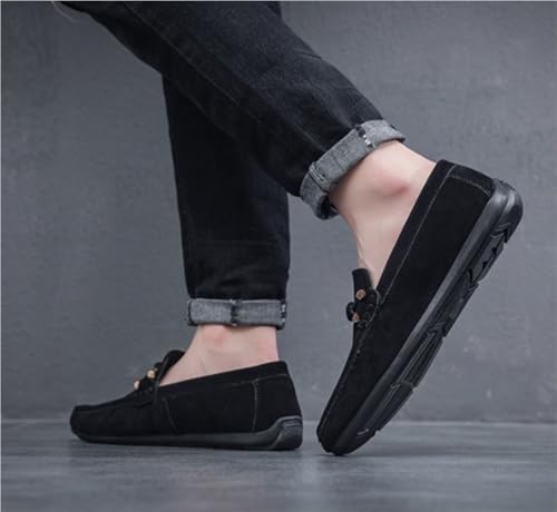 Mens Loafers Round Toe Resistant Flat Heel for Traveling Driving Office and Work4