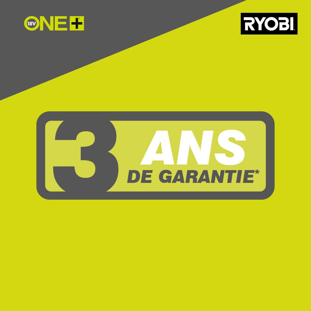RYOBI - Perceuse Visseuse Sans Fil 18V ONE+ R18DD3-0 – Mandrin 13mm, 2 Vitesses, 24 Positions de Couple, Compacte – Batterie Non Incluse