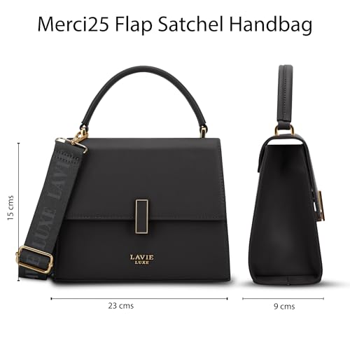 Image of Lavie Luxe Women's Merci25 Flap Satchel Handbag for Women | Satchel Bag for Work | Ladies purse | Stylish Shoulder Bag | Gift For Women