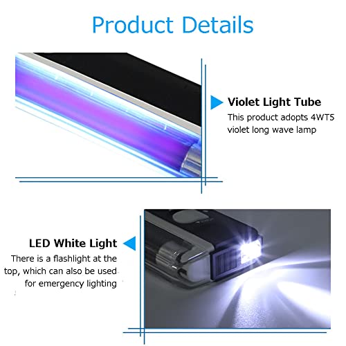 Counterfeit Bill Detector, Portable Battery Powered Uv Money Checker Bill Checker Tester, Handheld Money Detector For Dollars, Euros, Pounds,Etc #TOP3