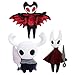 Sanyio Juego Hollow Knight Plush, 10"The Knight Plush Toy Figuras Doll Troupe Master Grimm Plush Toy Ghost Muñecas de Peluche para Regalo de niños Decoración para el sofá del hogar