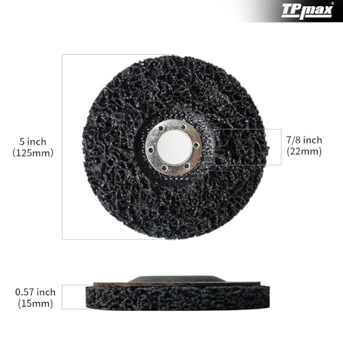 125mm Schleifscheiben Set für Winkelschleifer, 3 Stück CSD Reinigungsscheiben, Grobreinigungsscheibe, Nylongewebescheibe zum Entfernen von Farbe und Rost