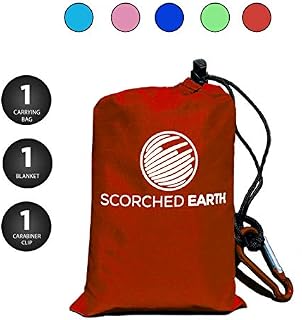 ScorchedEarth Pocket Blanket for Beach, Travel, Outdoor, Camping, Hiking, Picnic, Festival, Sports