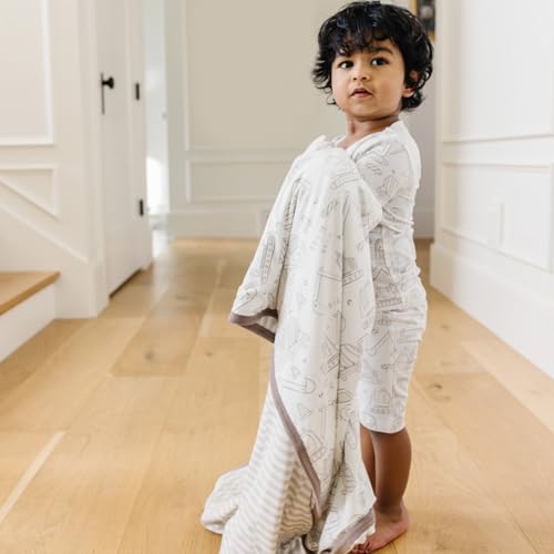 Image of Copper Pearl Jumbo 3-Layer Baby Blanket: Soft Baby Quilts for Boys and Girls | Breathable, Cozy, Toddler Blanket | Baby Quilt for Newborns | 46x46 Premium Polyester /Rayon | Gage