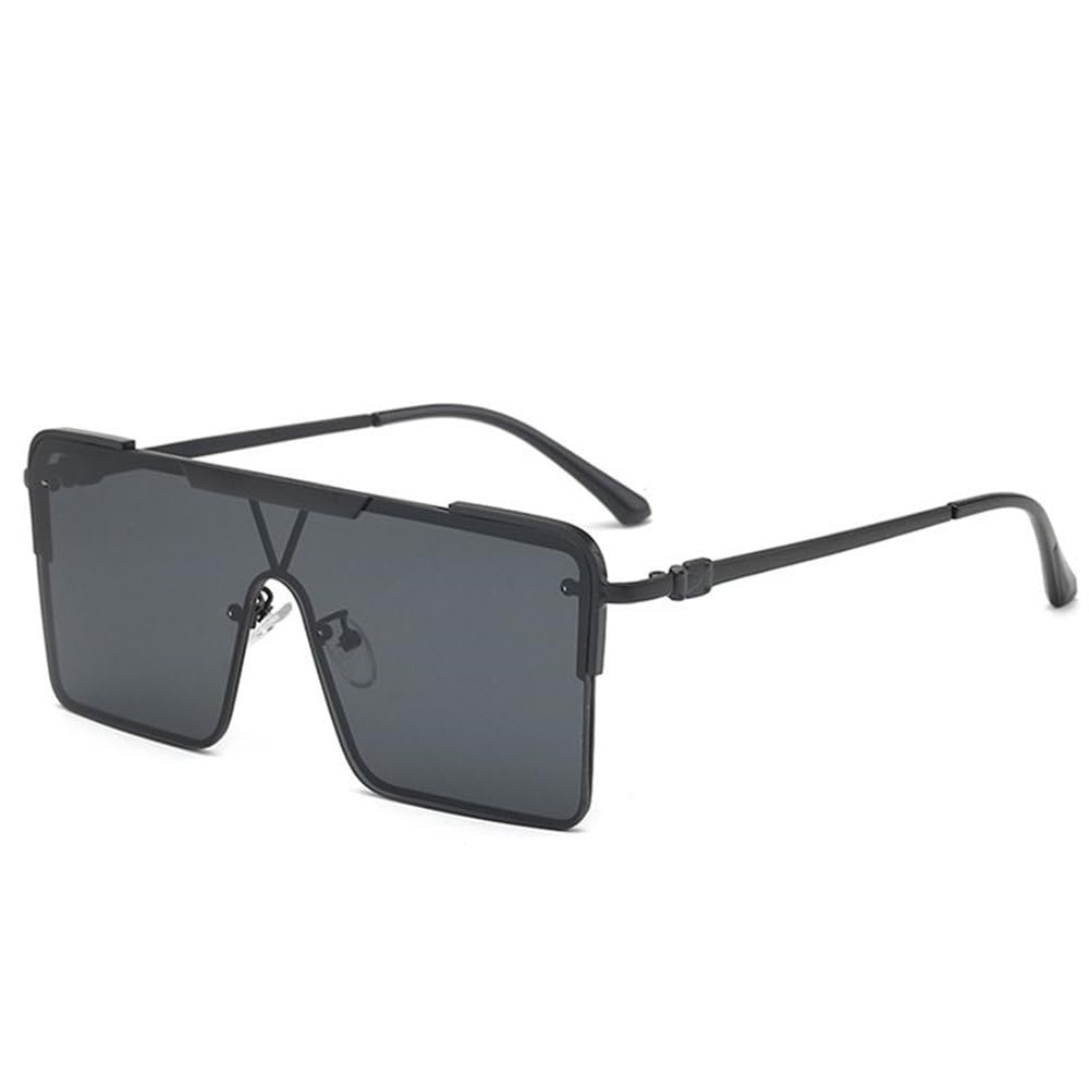 Modische einteilige polarisierte Metall-Sonnenbrille für Männer und Frauen, geeignet für Reisen im Freien und zum Autofahren mit UV-Schutz