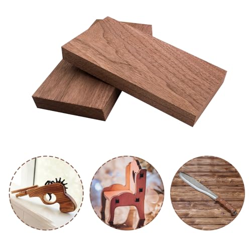 Qzonelife 2023071916 2Pcs Walnut Wood Planks Walnut Lumber Unfinished Wood thumb #3