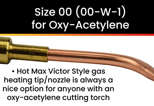 Hot Max 24077 Medium Duty Victor Style Gas Heating Tip/Nozzle For Oxy-Acetylene, Size 00 (00-W-1) #TOP3