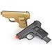 BBTac Spy Airsoft Pistols Twin Pack Pocket Size Compact Airsoft Gun with Gold and Black Colors