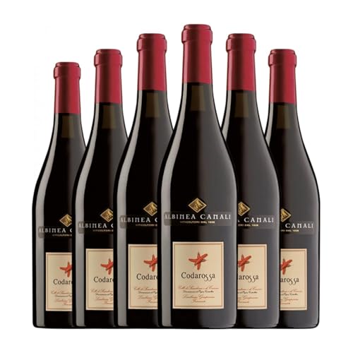 Albinea Canali. Codarossa Lambrusco Grasparossa Emilia Romagna 75 cl Vino tinto (Caja de 6 Botellas de 75 cl)