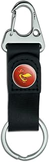 GRAPHICS & MORE Looney Tunes Foghorn Leghorn Face Keychain with Leather Fabric Belt Clip-On Carabiner