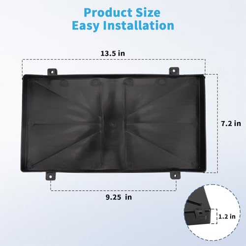 Image of Group 27 Battery Tray with Strap Heavy Duty Marine Battery Holder for Boat, RV, Automotive & More - Secure, Non-Slip Battery Box for Series 27 Batteries