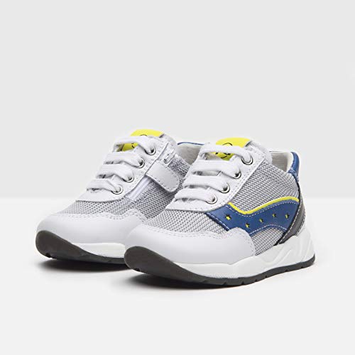Nero Giardini E023820M baskets basses légères mélange cuir et toile pour jeune garçon - 3