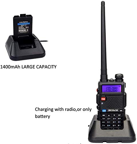 image for Retevis RT-5R Dual Band Handheld Radios Long Range, Two-Way Radio, Hea