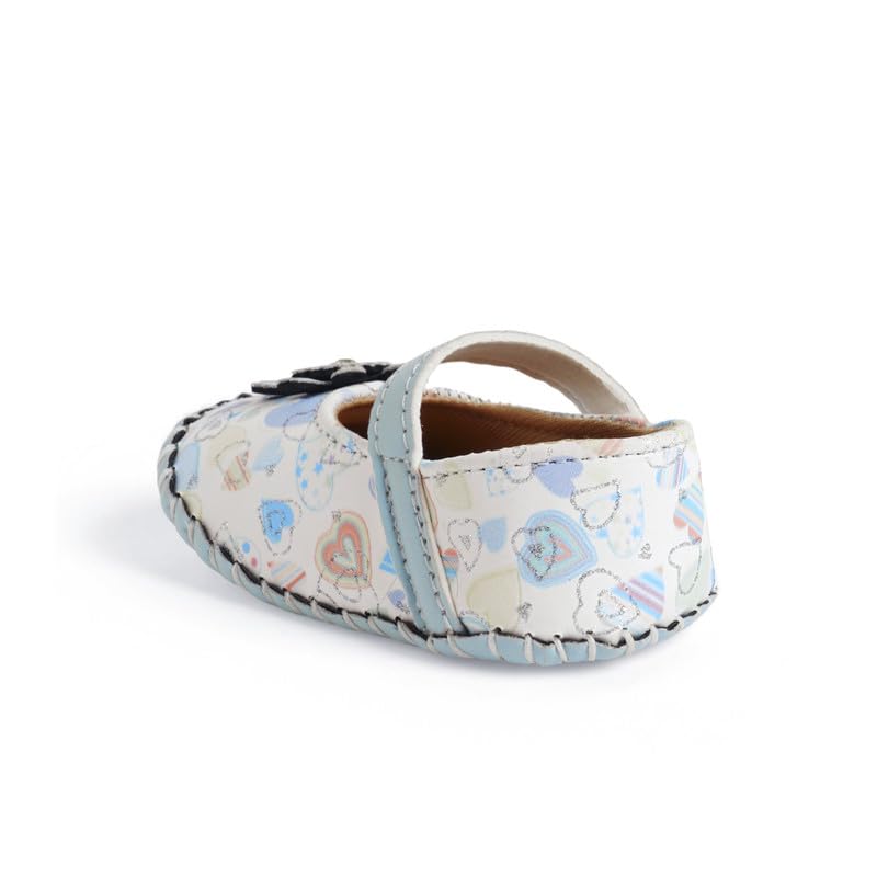 CHIU Belly Shoes With Love Print & Flower For Baby Girl's 3 41Y8LgrAduL