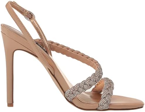 Nine West Women's Tiff Heeled Sandal, Crystal/Warm Blush, 11 | Image 5