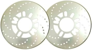 Amazon ディスクブレーキ 風 ドラム ブレーキカバー 2枚セット シルバー カラー ブレーキローター 車 バイク