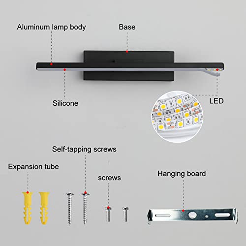 Lámpara de pared LED giratoria de aluminio premium estilo nórdico 6