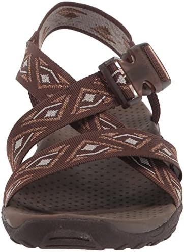 Skechers Women's Strappy Casual Sandal, Chocolate, 11 | Image 1