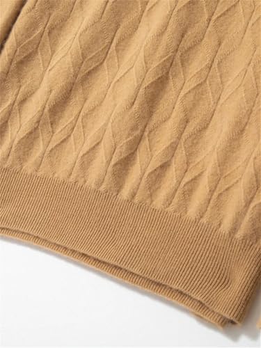 Men's Pure Cashmere Sweater O-Neck Knit Pullover Business Casual Sweater3