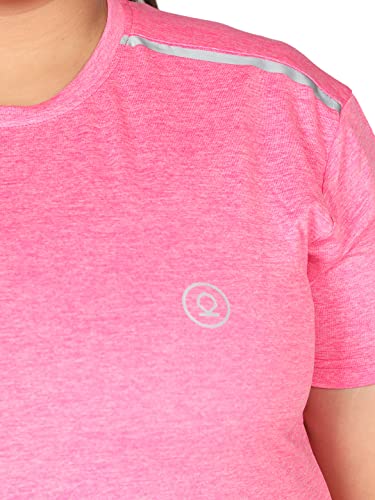 Image of CHKOKKO Women's Polyester Round Neck Regular Fit Gym Sports T-Shirt