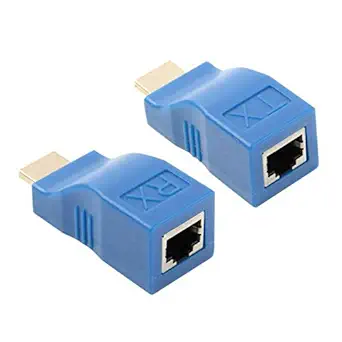 3NH 2X Networks LAN Ethernet Cable Adapter HDMI Extender to RJ45 Over Cat 5e/6 1080P