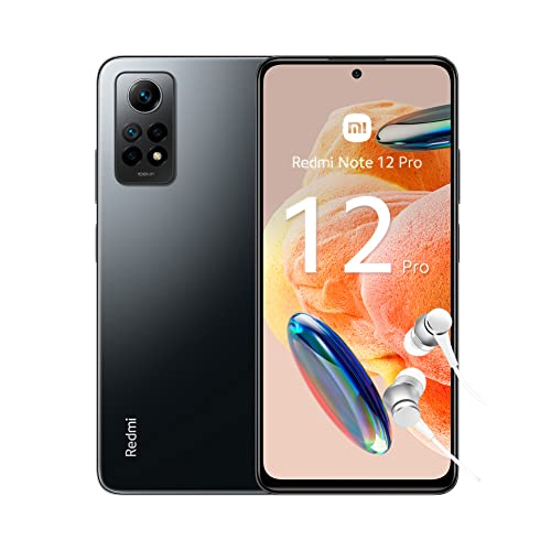 Redmi Note 12 Pro - Pantalla AMOLED de 120Hz,Procesador Snapdragon® 732G Octa-core, 67W 5000mAh, 8+256GB, Graphite Gray