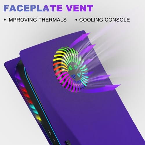Plates PS5 Megadream contre la poussière et la surchauffe avec aération LED intégrée - 3