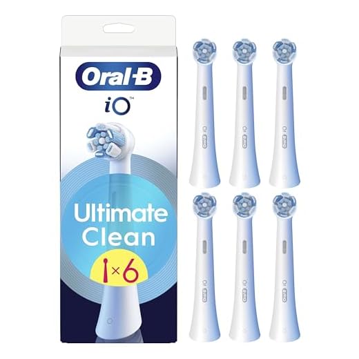 Oral-B Series iO Ultimate Clean Cabezales De Recambio Originales, Pack de 6 Recambios Blancos Para Cepillos De Dientes Eléctricos Oral-B iO, Eliminación Profunda De La Placa Bacteriana