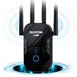 2026 Newest1 WiFi Booster Range Extender 1200Mbps WiFi Extender Booster Dual Band 5GHz & 2.4GHz Wireless Internet Booster/Hotspot with Wider Coverage, Broadband Extender, UK Plug