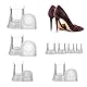 Sibba Absatzschoner Sohle für Schuhe Gummiüberzüge Kissen Körbchen Reparaturset Bodenabsätze Clip Schnellbefestigung Stiefel-Ersatzkappe Hochzeiten Outdoor 4 Größen XS, S, M, L (8 Paare mehrfarbig)