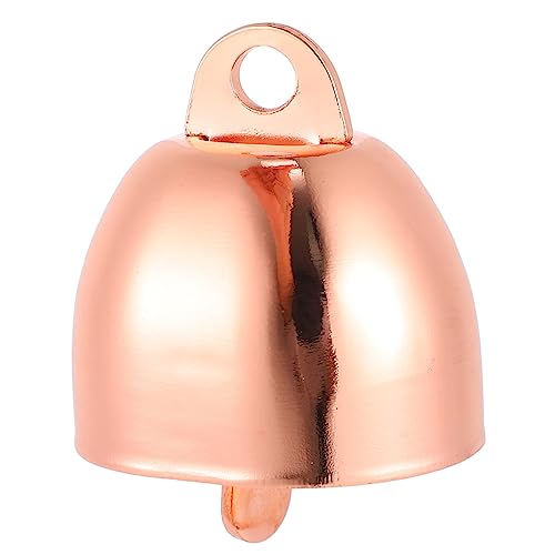 POPETPOP 2pcs Retro Metal Cattle Bells Large Cow Bells for Crafts Livestock Hanging Pendant Anti-Theft Loud Cow Bulk
