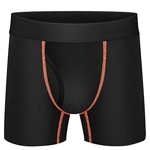 Conkend Boys Boxer Briefs Cotton Underwear For Big Boys Toddler Breathable Soft Mesh Performance Sport Boxers Briefs With Fly 5 Pack Black 14-16 #TOP3